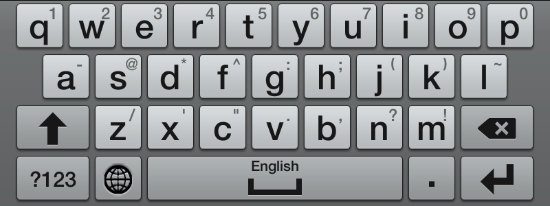 “Local” on-screen keyboard